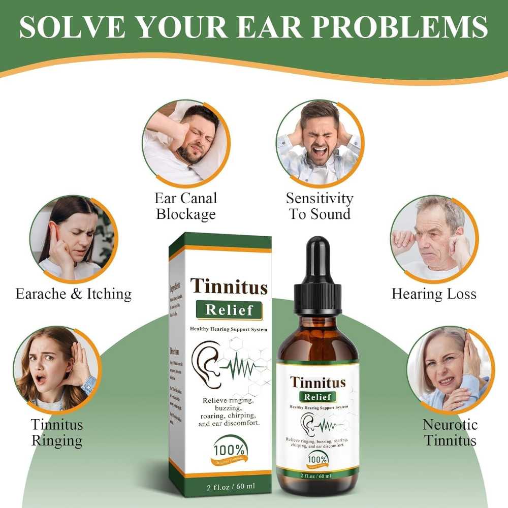 Tinnitus Relief Drops – 100% Herbal Formula