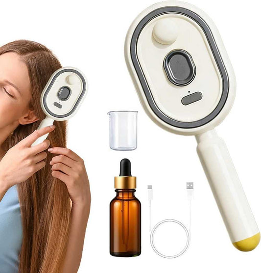 Rechargeable Steam Hair Brush – Detangling & Smoothing Brush with Oil Infusion